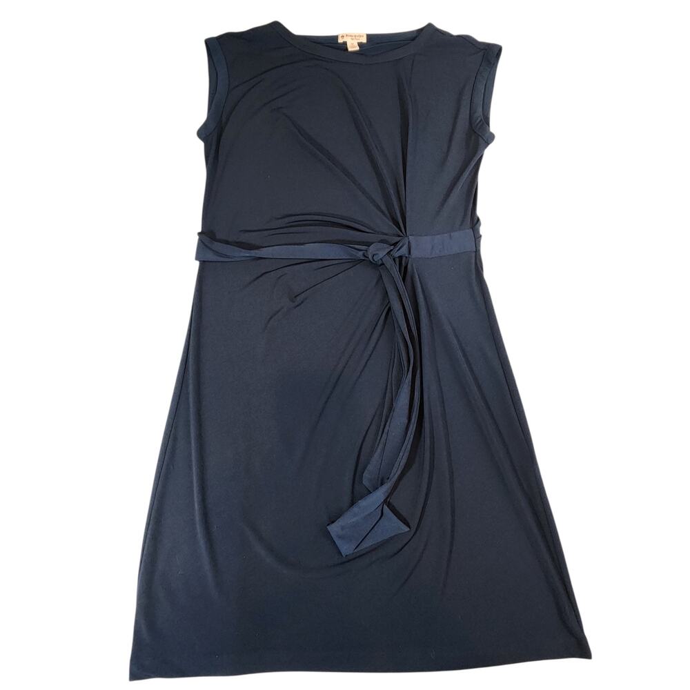 Brooks Brothers Red‎ Fleece Navy Blue Tie Waist Sheath Dress Size Medium